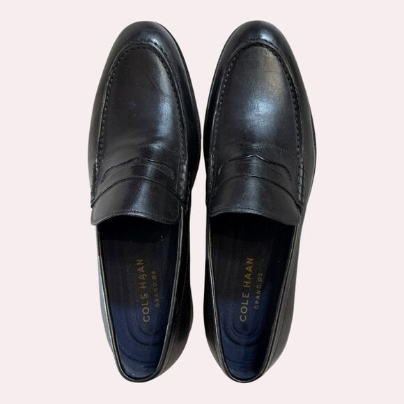 Cole Haan Men\'s Grand OS Black Leather Penny Loafers Size 8.5 M C24170 main image 10